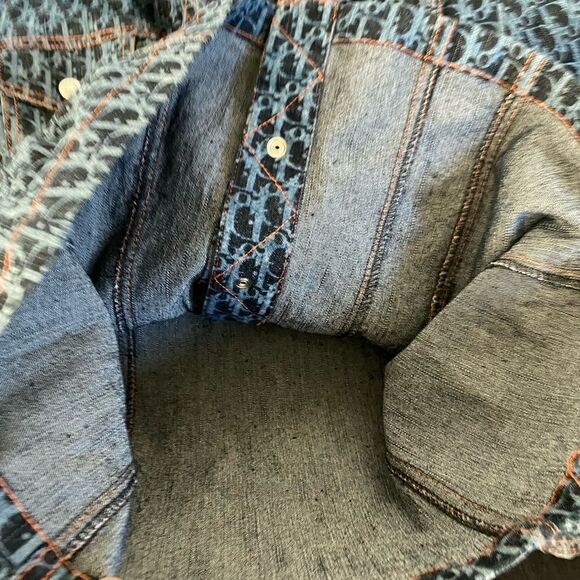 Dior jacket 2005 monogram denim peplum Jacket Vintage - Picture 8 of 13